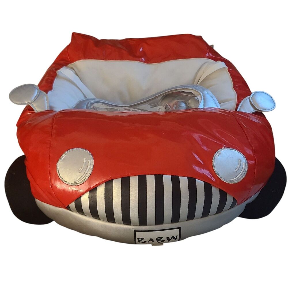 Build A Bear Red Car Cruising Convertible Plush 19" Two Seater Faux Patent BAB